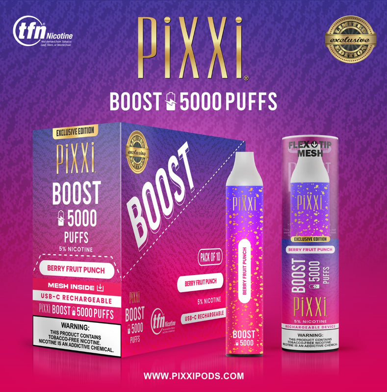 Buy Pixxi Boost Rechargeable 5000 Puff